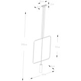  Obesna svetilka RANA 1 črna, (21347626) | Shoptok.si