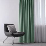 Restilo zasłona BLACKOUT kolor miętowy szarfa upinająca styl klasyczny taśma materiał blackout 140x175 | shoptok.hr