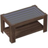  Stolić za kavu LED smeđa boja hrasta 93x53x45 cm drveni | Eponuda.com