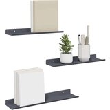  Polica na zidu s policom Zidne 3 pcs Antracit 40 x 9 x 2 5 cm - Antracit 30/35/40 x 9 cm 1 | shoptok.hr