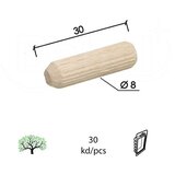 Dabel Tipl drveni TD1 ne fi8x30mm (30kom) rebrasti DBP1 (0402153) | ePonuda.com