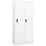 vidaXL Garderobna omara bela 80x50x180 cm jeklo Cene