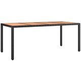  9-dijelni vrtni bistro set od poliratana s jastucima crni | shoptok.hr