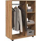 vidaXL Garderobna omara artisan hrast 80x40x110 cm inženirski les Cene