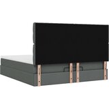 vidaXL Otomanski okvir kreveta s madracima tamnosivi 200x200cm tkanine | shoptok.hr