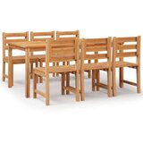  7-dijelni vrtni blagovaonski set od masivne tikovine | shoptok.hr