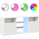 Furnova TV omarica z LED lučkami bela 120x30x50 cm, (21924720) | Shoptok.si