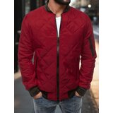 DStreet Kurtka męska pikowana bomber jacket burgundowa | shoptok.hr