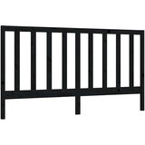  Uzglavlje za krevet crno 186 x 4 x 100 cm od masivne borovine | shoptok.hr