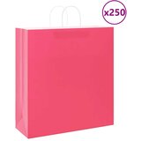  Papirnate vrećice 250 kom s ručkama ružičaste 45x17x48 cm Cijene