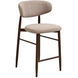 House Nordic Bež/temno rjav oblazinjen barski stol (višina sedeža 65 cm) Levanto – Cene