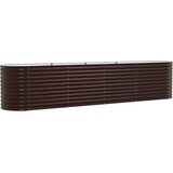  Povišena gredica Smeđa 400 x 80 x 81 cm Čelik | shoptok.hr