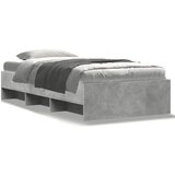 vidaXL Okvir kreveta boja betona 90x200 cm od konstruiranog drva | shoptok.hr