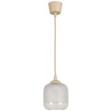 Brilagi LED luster na sajli RETRO GLASS 1xE27/60W/230V Ø 14 cm bež/beli | Eponuda.com