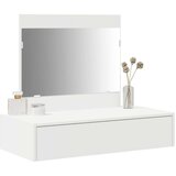 vidaXL Bijela MDF 83 x 40 x 70 cm Ogledalo Toaletni stol Pravokutni | shoptok.hr