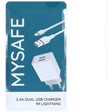 punjač - CH23A - 1m - Lightning kabel 2,5A - Bijela