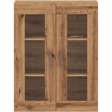 vidaXL Komoda Artisan hrast 69,5x34x90 cm izrađeno drvo | shoptok.hr