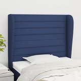  Uzglavlje s ušima plavo 103x23x118/128 cm od tkanine | shoptok.hr
