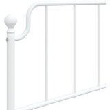  Metalni okvir za krevet s uzglavljem bijeli 107x203 cm | shoptok.hr