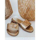 DStreet Klapki damskie GOLDISH złote | Shoptok.si