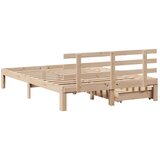 vidaXL Posteljni okvir s predali 140x200 cm borovina | Shoptok.si
