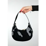 LuviShoes SUVA Black Patent Leather Women's Handbag