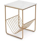 Premier Housewares Pomoćni stol s mramornom pločom 40x40 cm Mandoli – Cijene