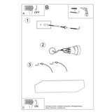 Nice Lamps Bela stenska svetilka Sarkan – | Shoptok.si