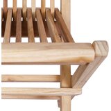  Sklopiva Vrtna Stolica 2 kom. Prirodna Čvrsto teak drvo | shoptok.hr