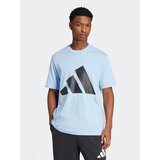 Adidas Funkcionalna majica 'Essentials' svetlo modra / črna | Shoptok.si
