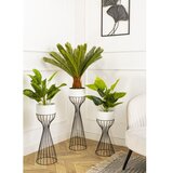 Metalna saksija za cveće LOFT 46x20 cm crna/bela | Eponuda.com