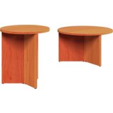  Klubska miza 2 pcs Voščeno rjava 49 x 49 x 28 cm, (5000073421) | Shoptok.si