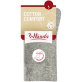 Bellinda COTTON COMFORT SOCKS - Women's cotton socks with comfortable hem - gray highlights | shoptok.hr