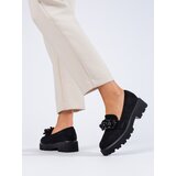 SHELOVET Black Women's Suede Loafers | shoptok.hr