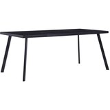  Jedilna miza črna 160x80x75 cm kaljeno steklo | Shoptok.si