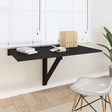 vidaXL Sklopivi zidni stol crni 100 x 60 x 56 cm od konstruiranog drva Cijene