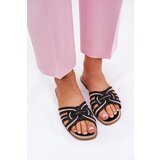 Boto Womens Flat Sandals With Intertwining Straps Black Acimine | ePonuda.com