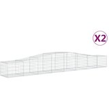  Lučne gabionske košare 2 kom 400x50x40/60 cm pocinčano željezo | Eponuda.ba