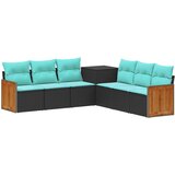  Set sofe 7 kom. Crna i Plava 118 x 62 x 69 cm | Shoptok.si