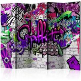  Paravan u 5 dijelova - Purple Graffiti [Room Dividers] 225x172 | shoptok.hr