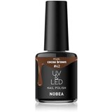 NOBEA UV & LED Nail Polish gel lak za nokte s korištenjem UV/LED lampe sjajni nijansa Cocoa brown #42 6 ml | shoptok.hr