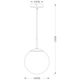 Globo 15865 - visilica na sajli VARUS 1xE27/40W/230V | Eponuda.com