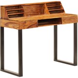 vidaXL Pisalna miza iz trdnega palisandra in jekla 110x50x94 cm Cene