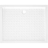  Podloga za tuširanje s točkicama bijela 80 x 100 x 4 cm ABS | shoptok.hr
