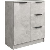  Komoda siva boja betona 60x30x70 cm od konstruiranog drva | shoptok.hr
