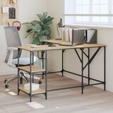 vidaXL Radni stol boja hrasta sonome 139x139x75 cm konstruirano drvo | shoptok.hr