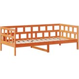 vidaXL dnevna postelja s streho voščeno rjava 90x200 cm trdna borovina | Shoptok.si