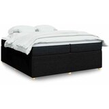 Krevet s oprugama i madracem crni 200x200 cm od tkanine | shoptok.hr