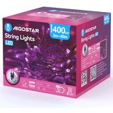 Aigostar LED spoljašnji božićni lanac 400xLED/8 funkcija 43m IP44 ružičasta | Eponuda.com