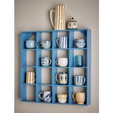 Bloomingville Plava polica s više razina od recikliranog drva 70 cm Bekka – | shoptok.hr
